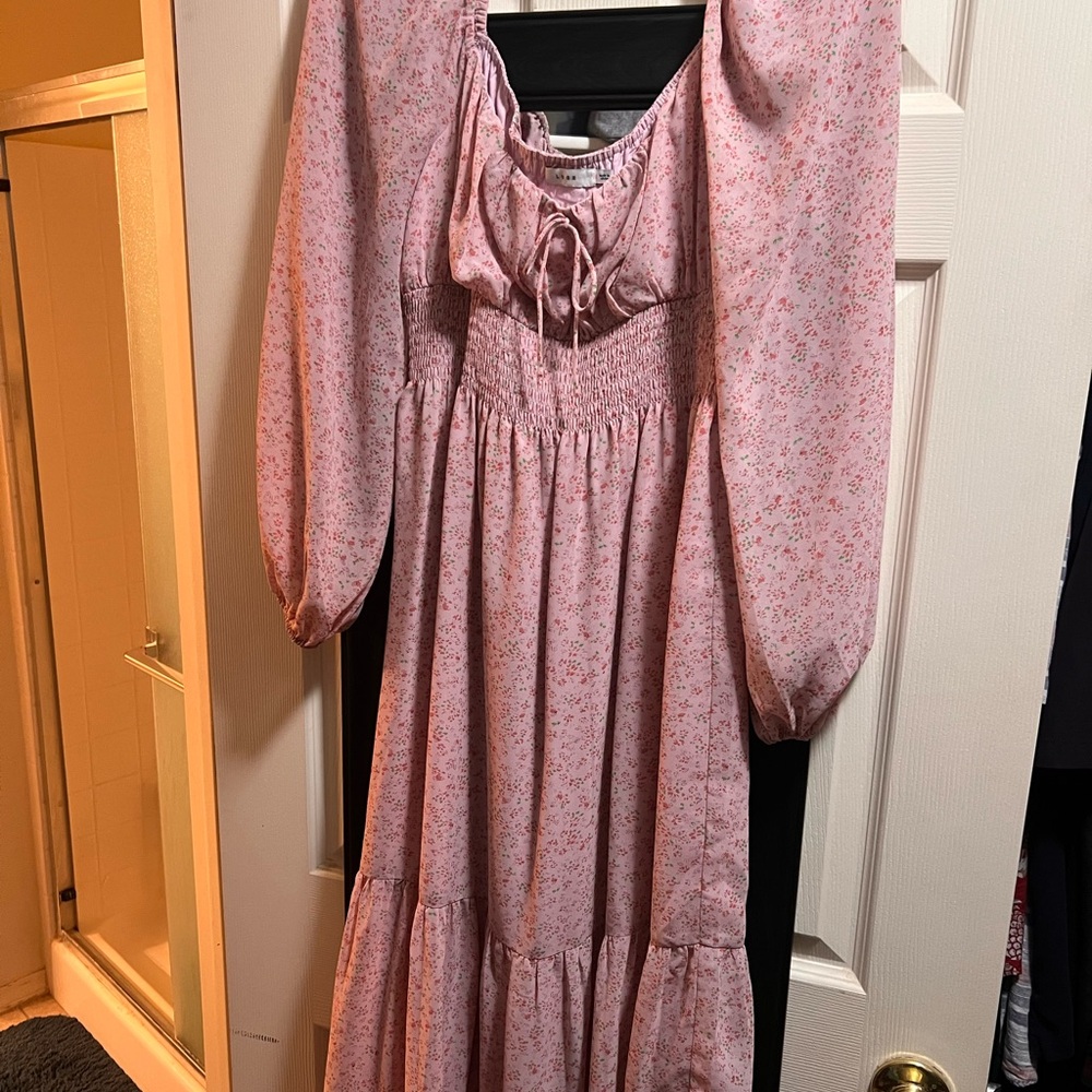 Floral Pink Kids Dress